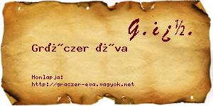 Gráczer Éva névjegykártya