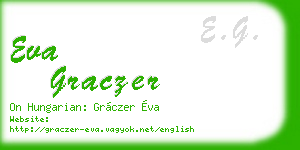 eva graczer business card