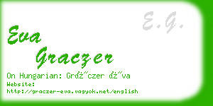 eva graczer business card